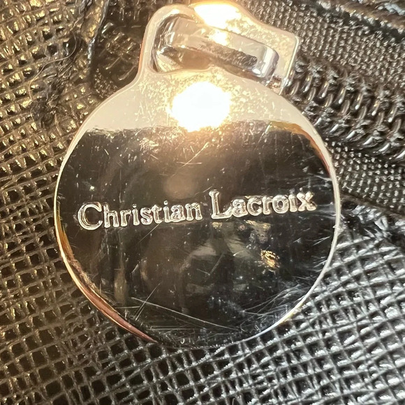 Christian Lacroix Black Shoulder Bag Clutch Purse. NWOT. - Picture 13 of 14